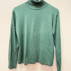 Y2K Casual Corner Green Turtleneck Sweater